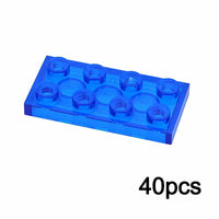 Transparent 1x2 2x2 2x4 Ceramic Tile 3023 3022 3020 Building Blocks Bricks Toy | The Drift Art Co. 34