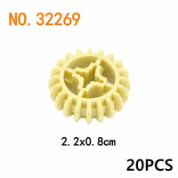 Technic Parts for Lego Kits 92693 32494 Train Car Gear Building Blocks Sets DIY | The Drift Art Co. 27