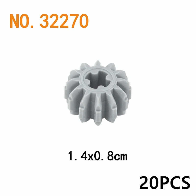 Technic Parts for Lego Kits 92693 32494 Train Car Gear Building Blocks Sets DIY | The Drift Art Co. 35