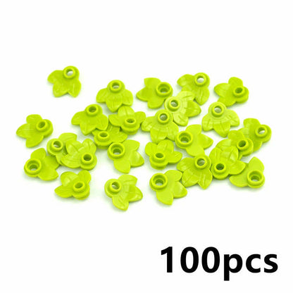 Plant Tree Leaf Flower Parts for Lego Sets 30176 3741 Building Blocks Sets DIY