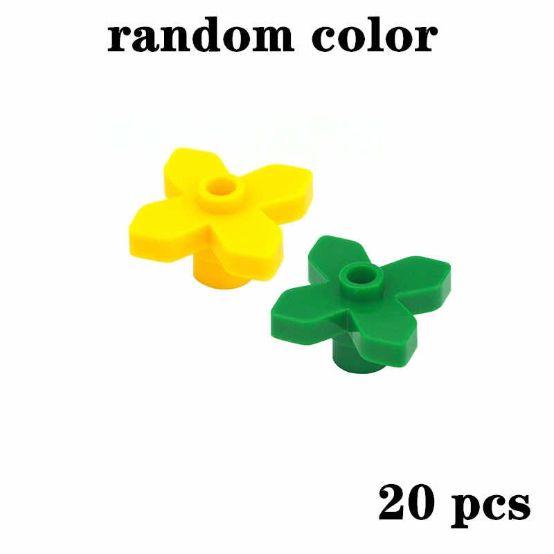 Plant Tree Leaf Flower Parts for Lego Sets 30176 3741 Building Blocks Sets DIY