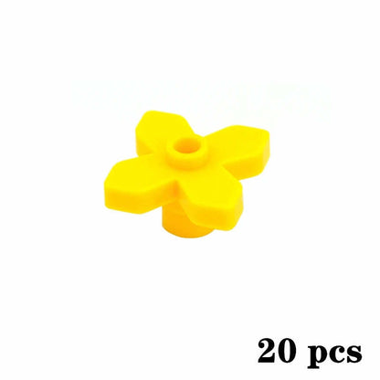 Plant Tree Leaf Flower Parts for Lego Sets 30176 3741 Building Blocks Sets DIY