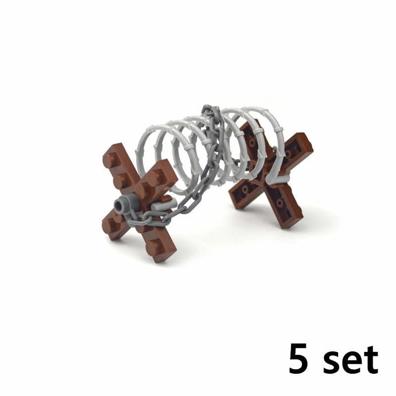 Military Base Barbed wire Fence Army Isolation Figures Building Blocks Toy DIY | The Drift Art Co. 16