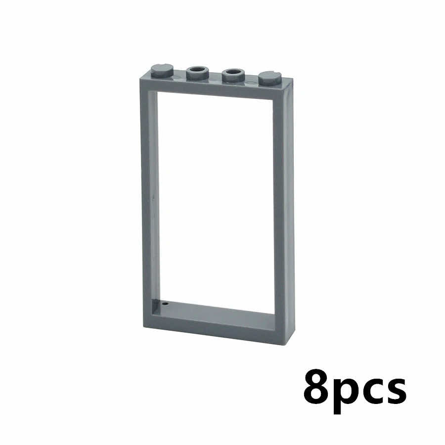 House City Thick Window Door Frame 60596 Parts for Lego Building Block Sets DIY