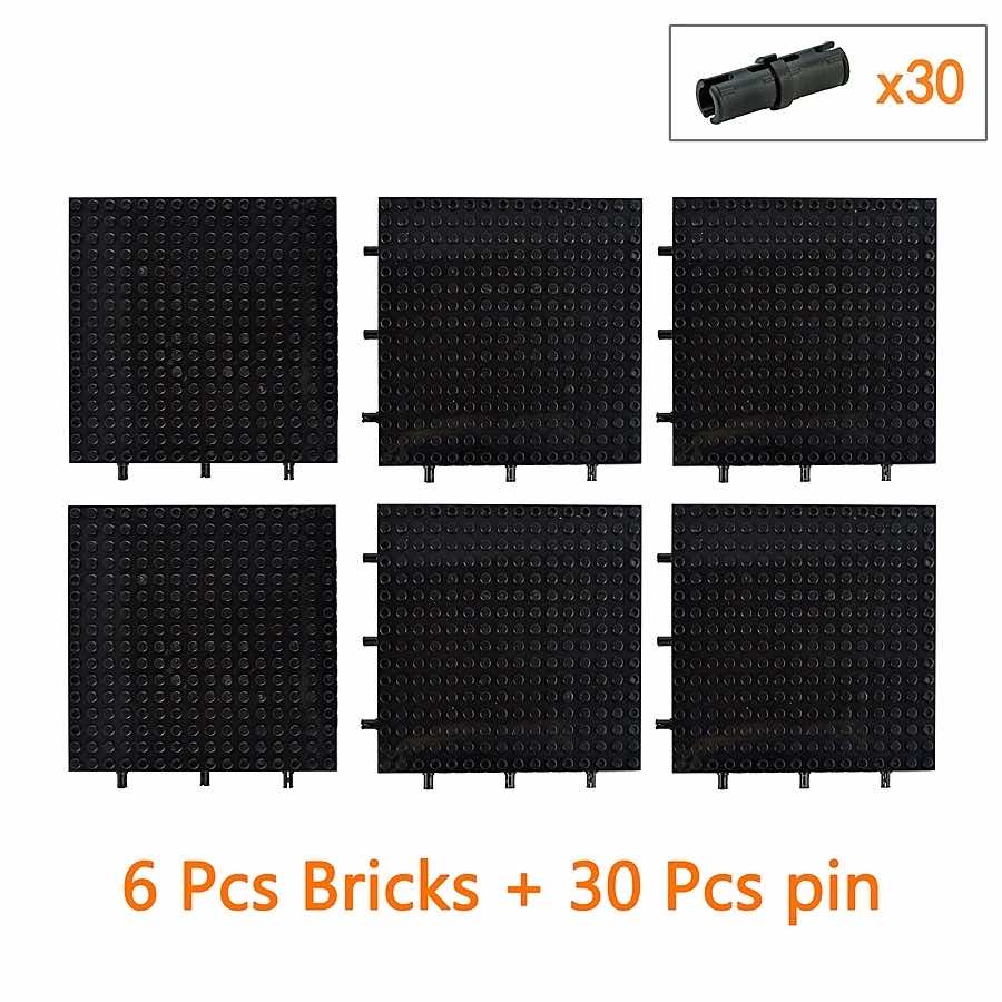 4/3 MOC Technic base plates Dots 65803 16x16 For LEGO Kits Building Blocks DIY