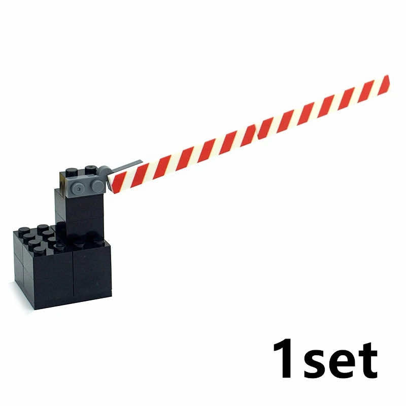 MOC City Train Track Walkway Buffer Stop for Lego Kit Building Blocks Sets DIY