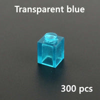 Transparent Blue & White Thick Brick Educational Building Blocks Bricks Toy DIY | The Drift Art Co. 16