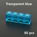Transparent Blue & White Thick Brick Educational Building Blocks Bricks Toy DIY | The Drift Art Co. 19