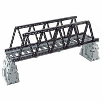Bridge Tracks w/ Rock for Lego Kit Train Building Blocks Sets DIY - 20 Sets! | The Drift Art Co. 8