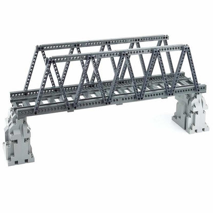 Bridge Tracks w/ Rock for Lego Kit Train Building Blocks Sets DIY - 20 Sets!