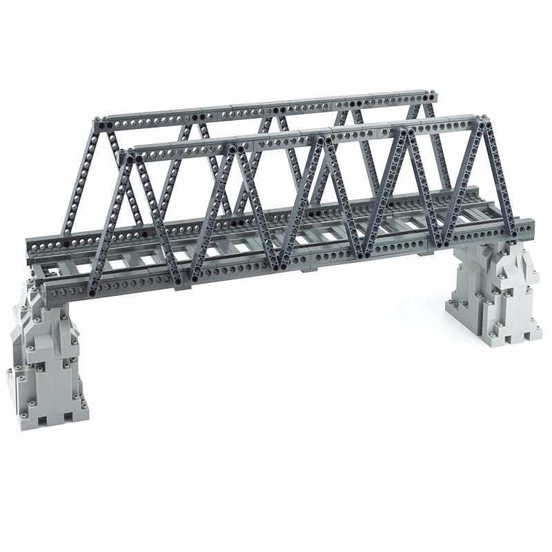 Bridge Tracks w/ Rock for Lego Kit Train Building Blocks Sets DIY - 20 Sets! | The Drift Art Co. 9