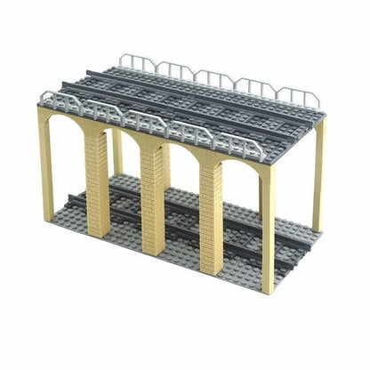 MOC City Train Track Walkway Buffer Stop for Lego Kit Building Blocks Sets DIY