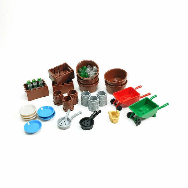 City Food Fruit Trees Box Flower Parts for Lego Sets Building Blocks Sets DIY