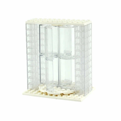 Transparent Revolving Door MOC 60596 85941 For LEGO Building Block Brick Toy DIY