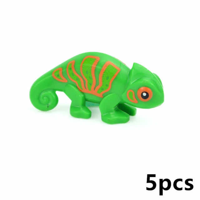 City Animals Zoo Dinosaur Shark Cat Dog Turtle for Sets Building Blocks Sets DIY