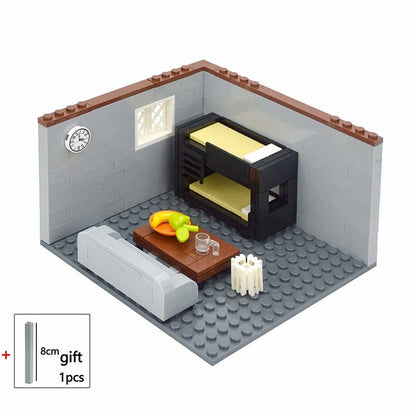 City House Bedroom Living Room Bathroom Parts for Lego Building Block Brick Sets