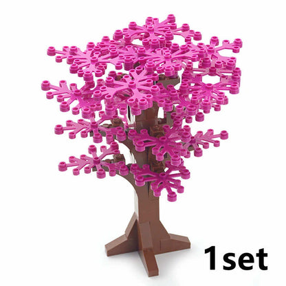 Plant Tree Leaf Flower Parts for Lego Sets 30176 3741 Building Blocks Sets DIY