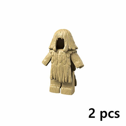 Swat Weapon Soldier Guns Fence Ghillie Army WW2 Figures Building Blocks Toy DIY