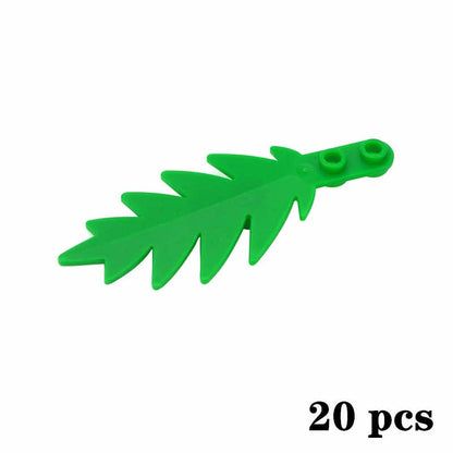 Plant Tree Leaf Flower Parts for Lego Sets 30176 3741 Building Blocks Sets DIY