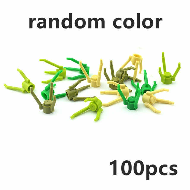 Plant Tree Leaf Flower Parts for Lego Sets 30176 3741 Building Blocks Sets DIY