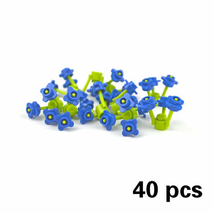 City Parts for LEGO Kits Tree Grass Flower River Base bricks Building Blocks DIY