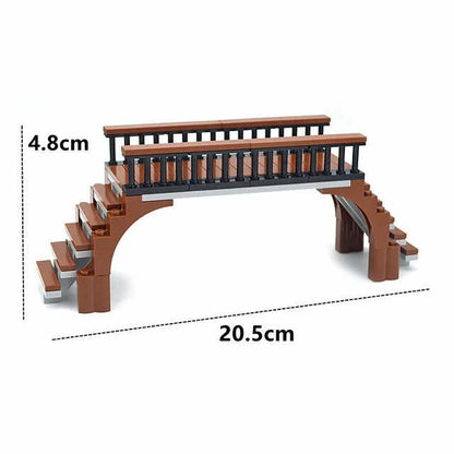 MOC City Train Track Walkway Buffer Stop for Lego Kit Building Blocks Sets DIY