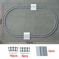 City Rail Flexible Tracks for Lego Kit Train Building Blocks Sets DIY - 20 Sets! | The Drift Art Co. 9