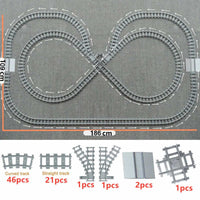 City Rail Flexible Tracks for Lego Kit Train Building Blocks Sets DIY - 20 Sets! | The Drift Art Co. 13