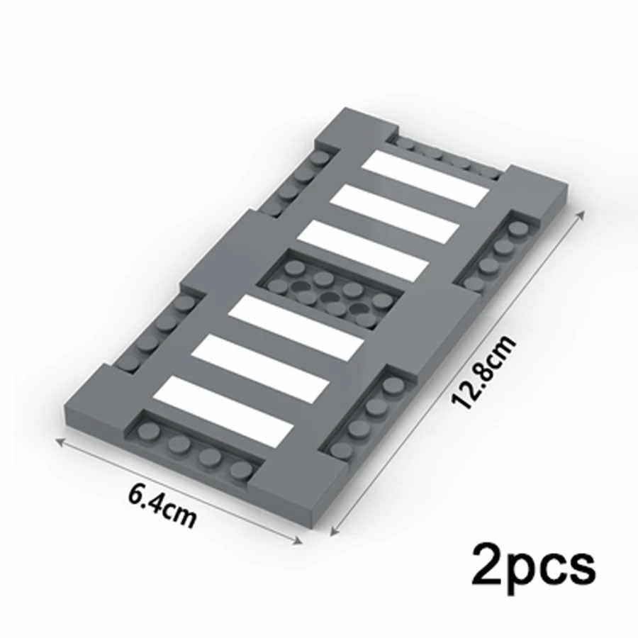 MOC City Road Traffic Lights Sign Street para Lego Kit Building Blocks Sets DIY