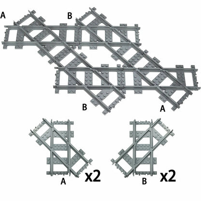 Uphill Track 7996 City Rail for Lego Kit Train Building Blocks Sets DIY