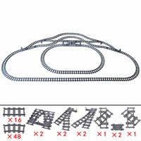 Track Straight Curved Crossing Rail for Lego Train Building Block DIY - 60 Sets! | The Drift Art Co. 36