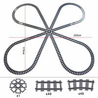 Track Straight Curved Crossing Rail for Lego Train Building Block DIY - 60 Sets! | The Drift Art Co. 55
