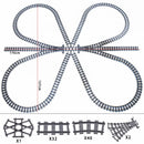 Track Straight Curved Crossing Rail for Lego Train Building Block DIY - 60 Sets! | The Drift Art Co. 56