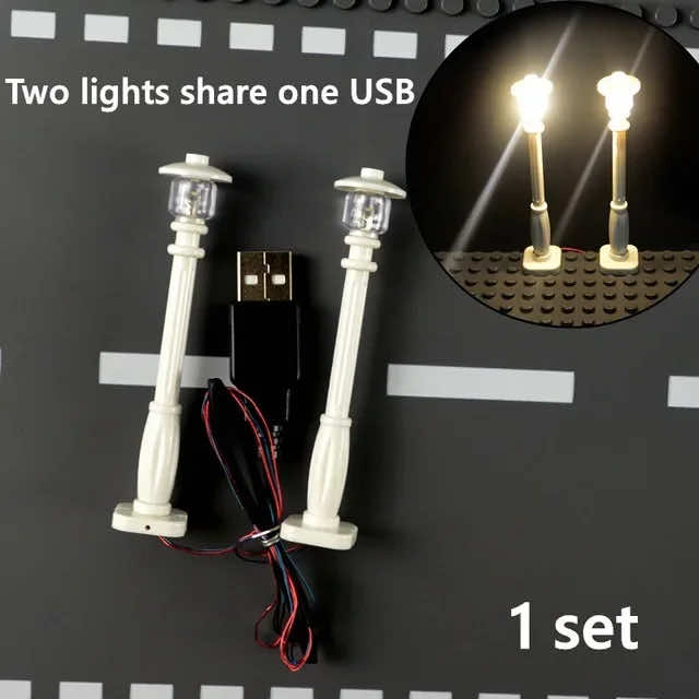 LED Lamps City Street Led Light Lamp Saber Educational Building Blocks Brick Toy