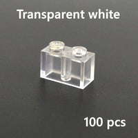 Transparent Blue & White Thick Brick Educational Building Blocks Bricks Toy DIY | The Drift Art Co. 9