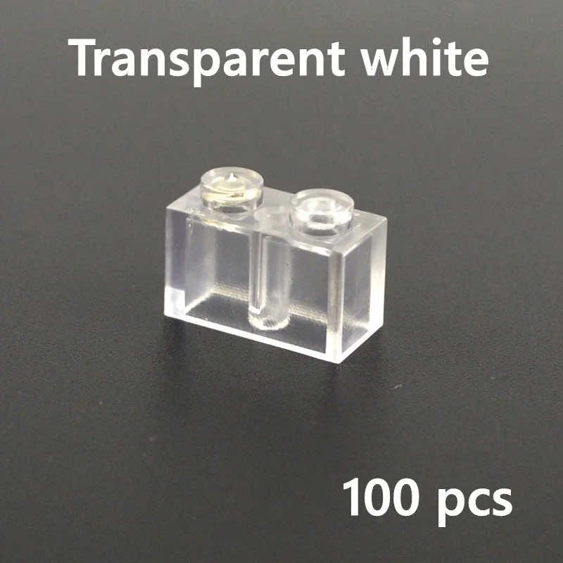 Transparent Blue & White Thick Brick Educational Building Blocks Bricks Toy DIY | The Drift Art Co. 9