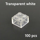 Transparent Blue & White Thick Brick Educational Building Blocks Bricks Toy DIY | The Drift Art Co. 12