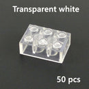 Transparent Blue & White Thick Brick Educational Building Blocks Bricks Toy DIY | The Drift Art Co. 13