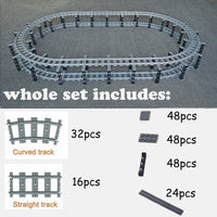 City Rail Flexible Tracks for Lego Kit Train Building Blocks Sets DIY - 20 Sets! | The Drift Art Co. 30