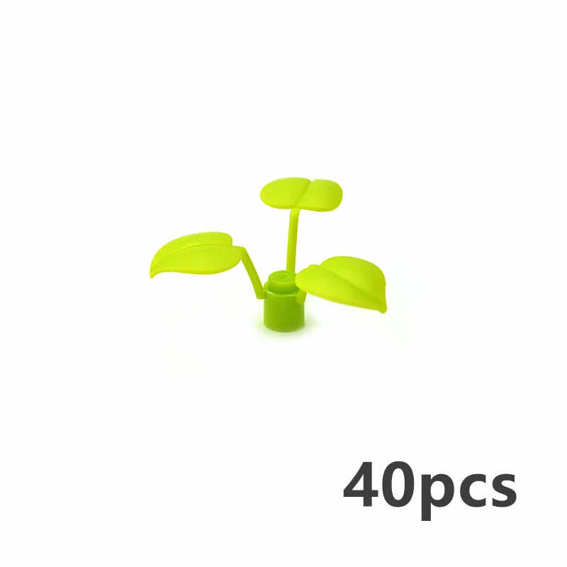 Plant Tree Leaf Flower Parts for Lego Sets 30176 3741 Building Blocks Sets DIY