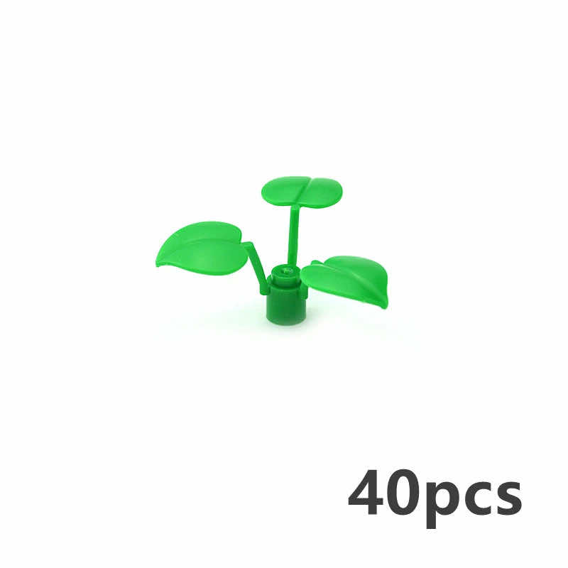 Plant Tree Leaf Flower Parts for Lego Sets 30176 3741 Building Blocks Sets DIY