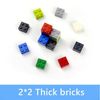 100pcs 2x2 Thick Brick Educational Building Blocks Bricks Toy DIY - 8 Colors - Minifigure -  - The Drift Art Co.