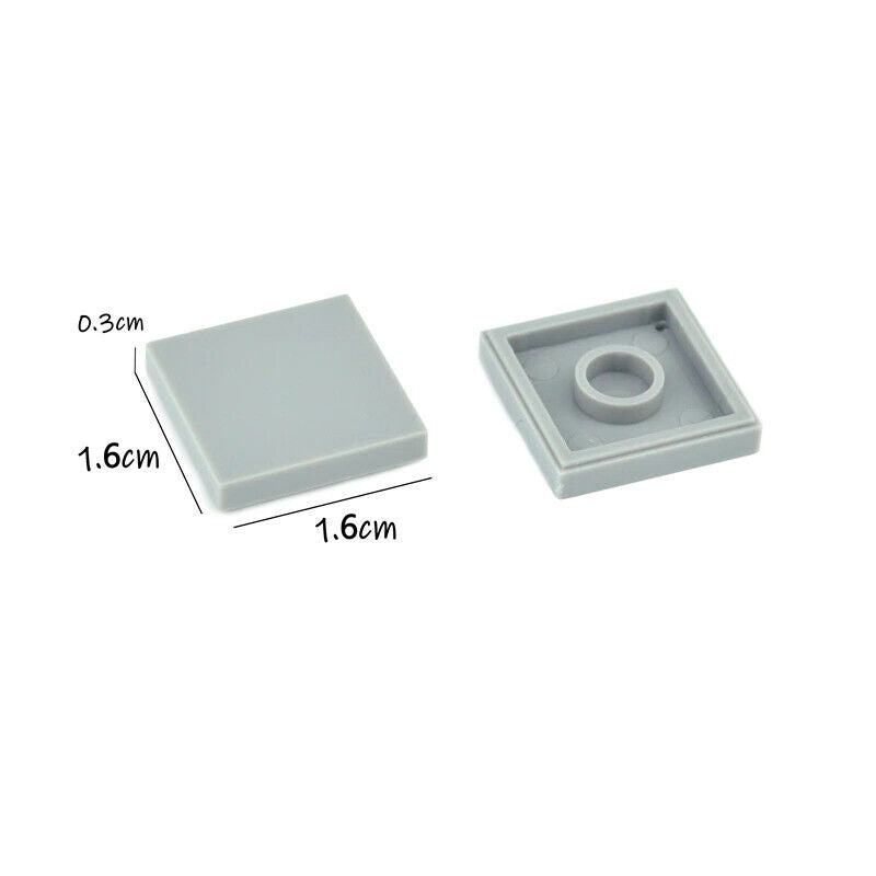 100pcs Ceramic Flat Tile 2x2 3068 Building Blocks Bricks Toy DIY - Many colors -  - The Drift Art Co.
