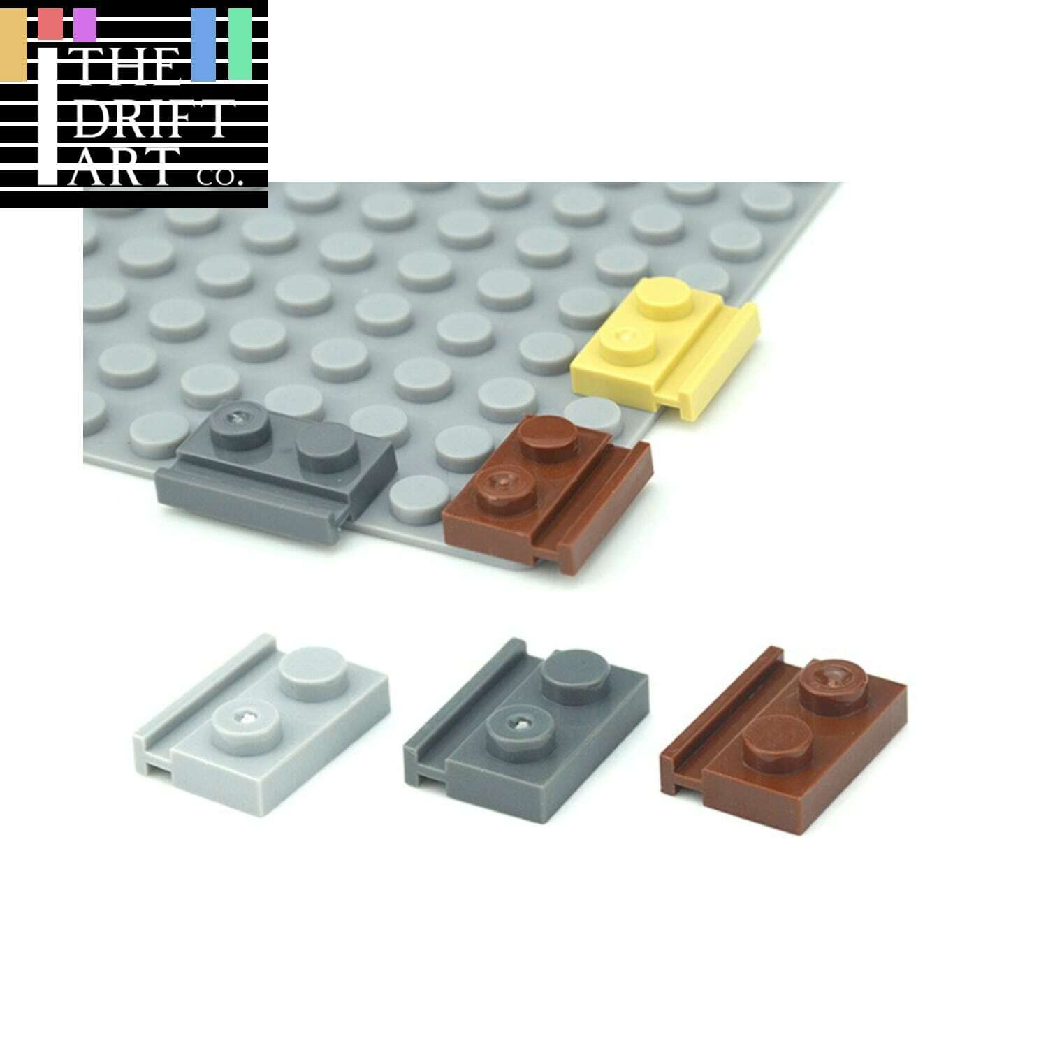 100pcs Door Rail Special Groove 1x2 32028 Building Blocks Bricks - Var Colors - Minifigure -  - The Drift Art Co.