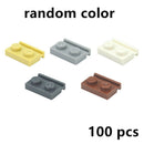 100pcs Door Rail Special Groove 1x2 32028 Building Blocks Bricks - Var Colors - Minifigure -  - The Drift Art Co.