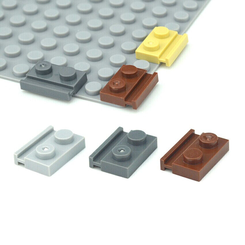 100pcs Door Rail Special Groove 1x2 32028 Building Blocks Bricks - Var Colors -  - The Drift Art Co.