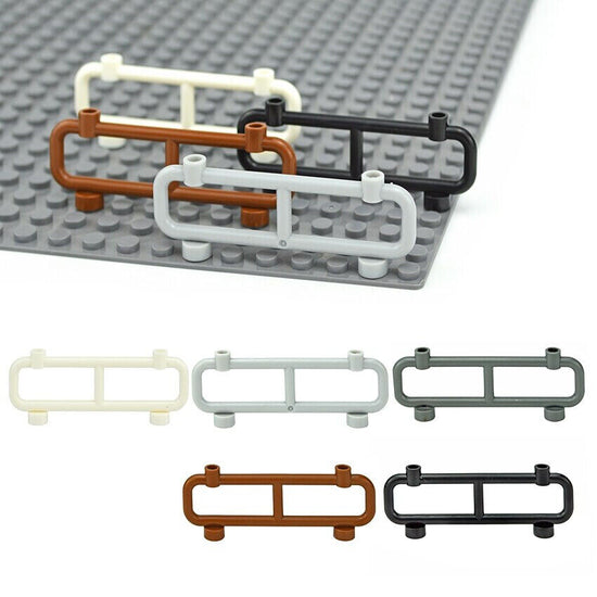 Lot de 10 panneaux de garde-corps pour clôture de voiture 1 x 8 x 2 2486 blocs de construction en briques - Différentes couleurs
