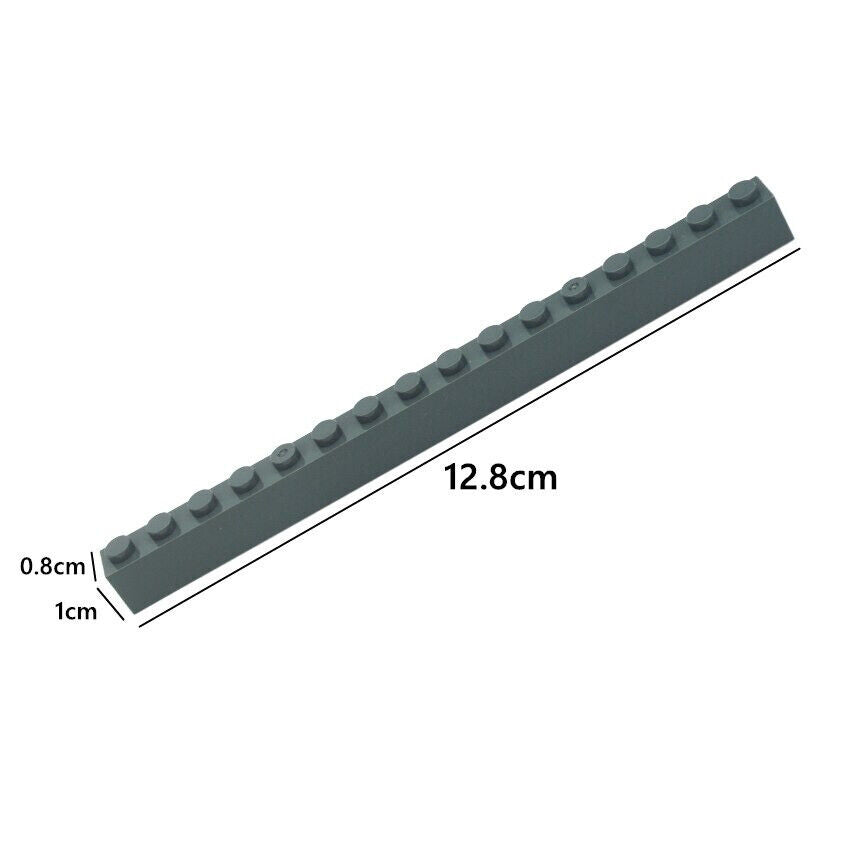 10pcs Classic Style 1x16 2465 Building Blocks Thick Bricks  - Various Colors - Minifigure -  - The Drift Art Co.