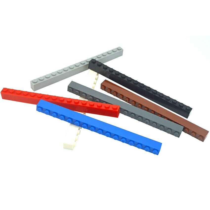 10pcs Classic Style 1x16 2465 Building Blocks Thick Bricks  - Various Colors - Minifigure -  - The Drift Art Co.