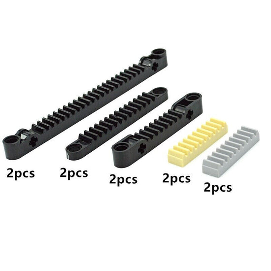 10pcs Gear Rack 6630 3743 Train Car Crane Brick Building Blocks Bricks Toy DIY